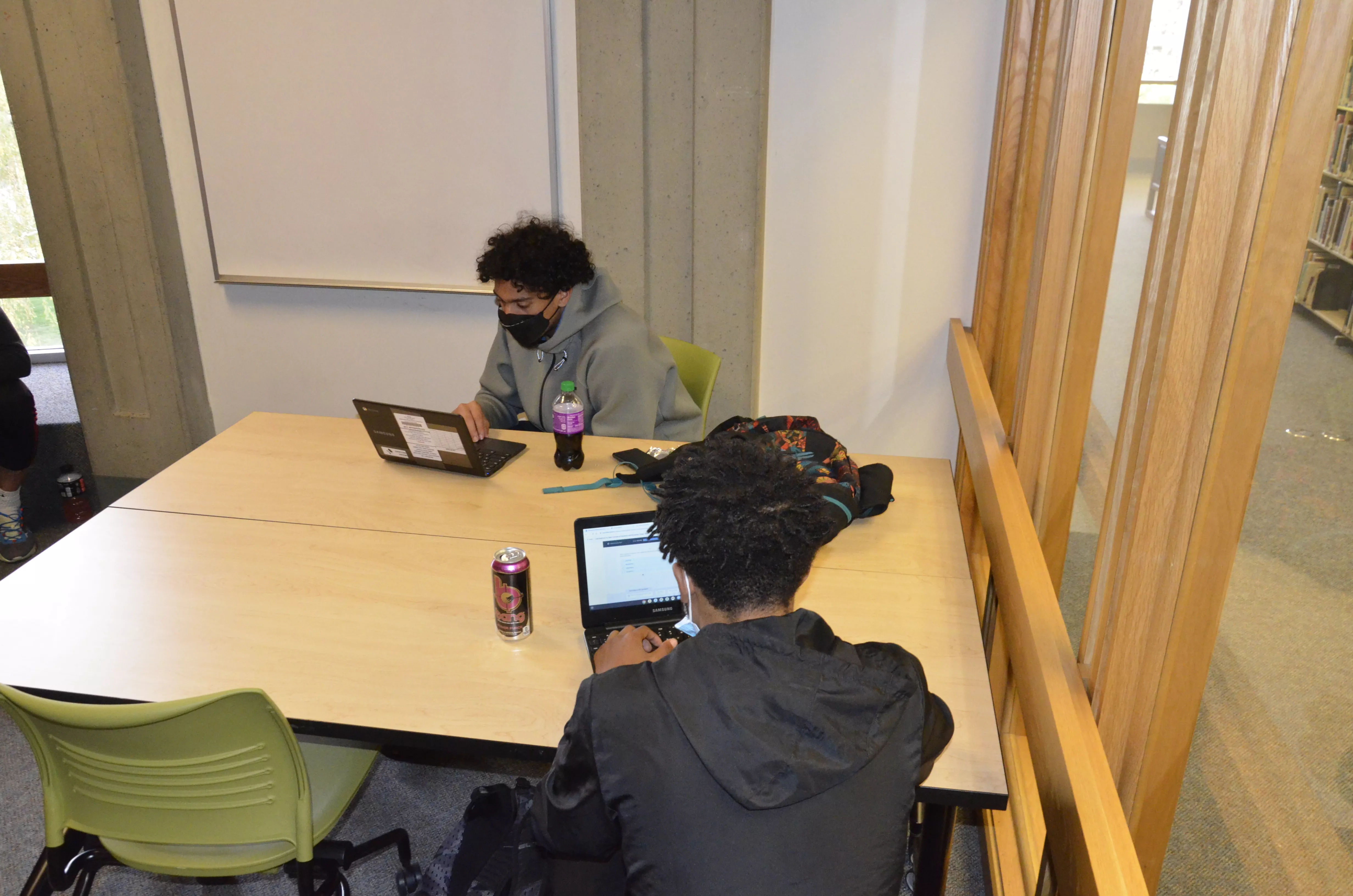 students studying in a group